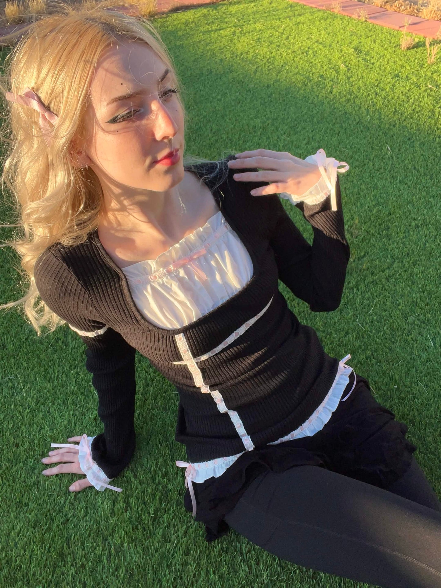 "johnny" corset blouse